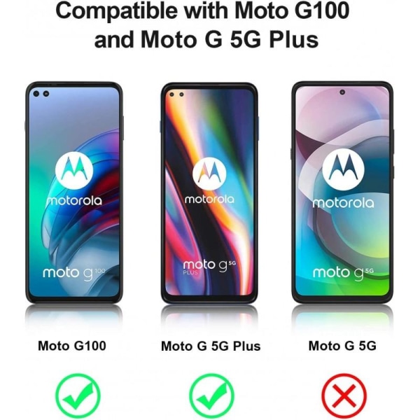 2-PACK Motorola Moto G100 Härdat glas 0.26mm 2.5D 9H Transparent