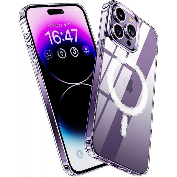iPhone 16 Pro Transparent Stötdämpande Skal MagSafe-Kompatibelt