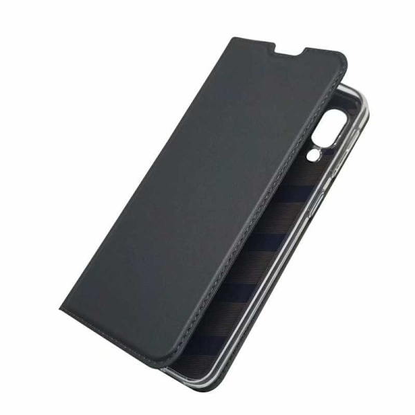 Samsung A40 Flip Case Skin Pro korttilokerolla (SM-A405FN/DS) Black