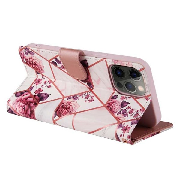 iPhone 12 Pro Max Trendy Pung-etui Sparkle 4-RUMMET Svart
