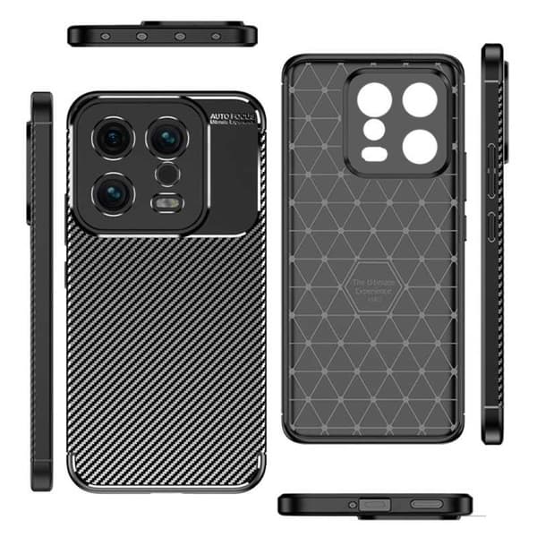 Xiaomi 13 Stöttåligt Slimmat Skal FullCarbon V4 Svart