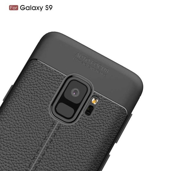 S9 Plus iskunkestävä ja iskuja vaimentava nahkaselkä Svart