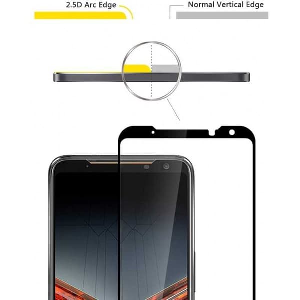 ROG Phone 5 FullFrame 0,26 mm 9H karkaistu lasi Transparent