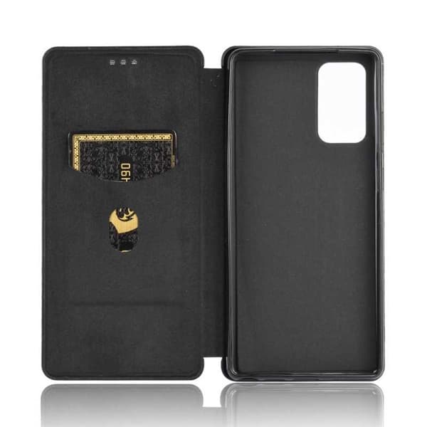 Samsung Note 20 Ultra Flip Case -korttipaikka CarbonDreams Black