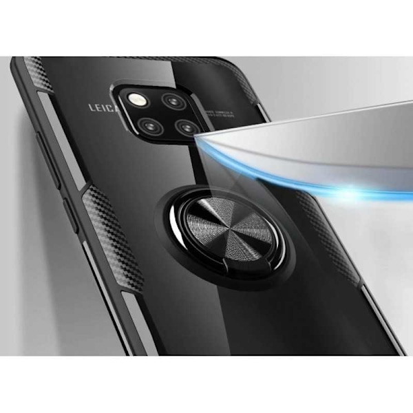 Xiaomi Poco X3 NFC Praktisk Stöttåligt Skal med Ringhållare V4 Svart