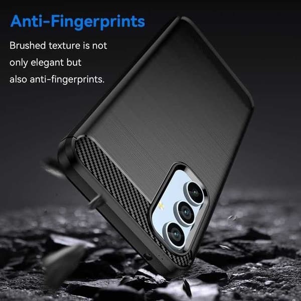 Samsung A54 5G iskunkestävä SlimCarbon kotelo Black