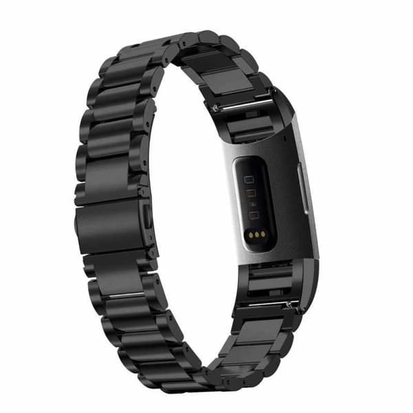 Metallarmband Fitbit Charge 3 Svart Svart