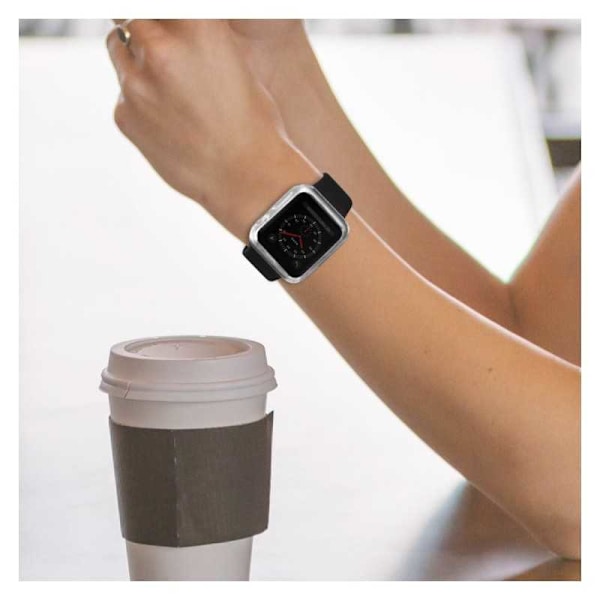 2-PACK Ultratunn TPU Skal Apple Watch 42mm Svart