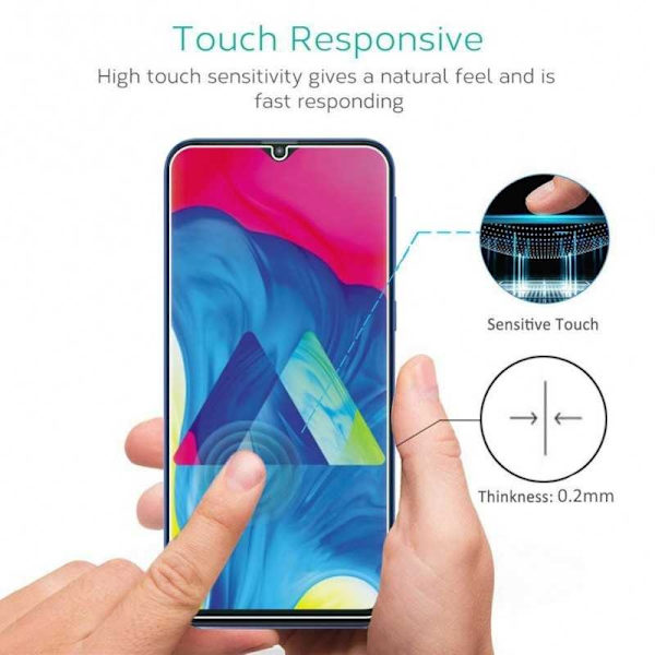 Samsung A10 Härdat glas 0.26mm 2.5D 9H Transparent
