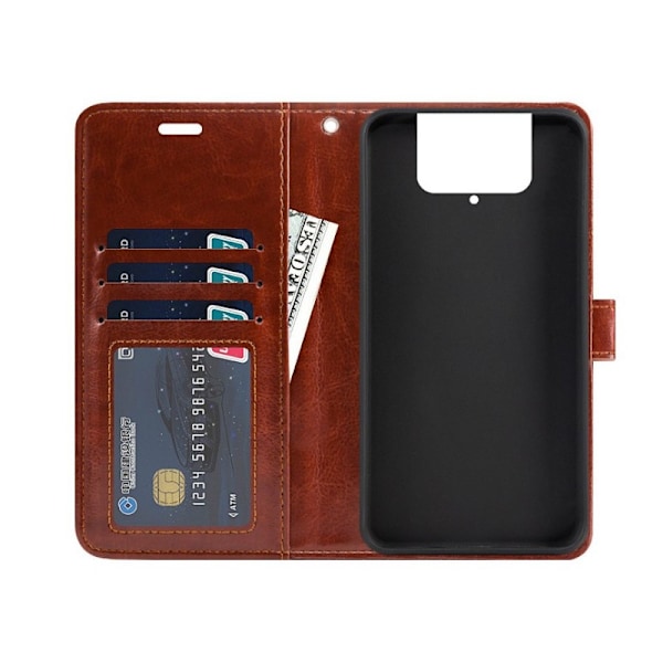 Zenfone 7 Pro Wallet Case PU Læder 4-SLOT Evry - Sort Black