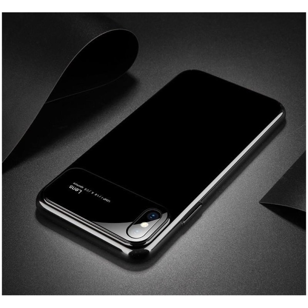 iPhone XS Max Ultra Thin iskuja vaimentava Shell Blanc Svart