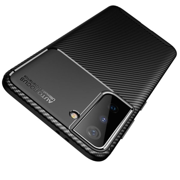 Samsung S21 Shockproof Slim Cover FullCarbon V4 Black