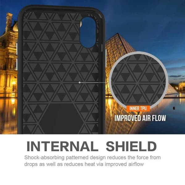 iPhone XS Iskunkestävä Mesh Black