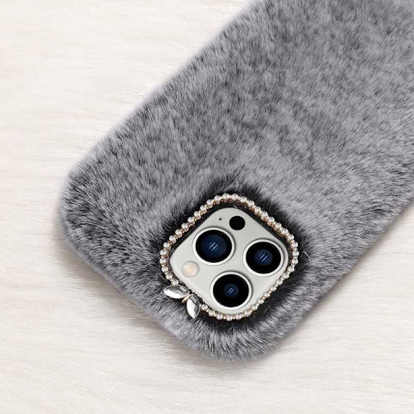iPhone 13 Pro Gosig & Fluffigt Skal grå