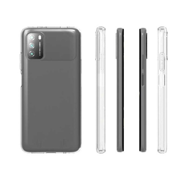 Xiaomi Poco M3 stødabsorberende blødt etui Enkelt Transparent