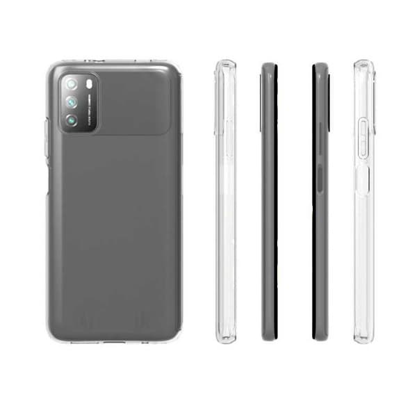 Xiaomi Poco M3 Stötdämpande Mjukt Skal Simple Transparent