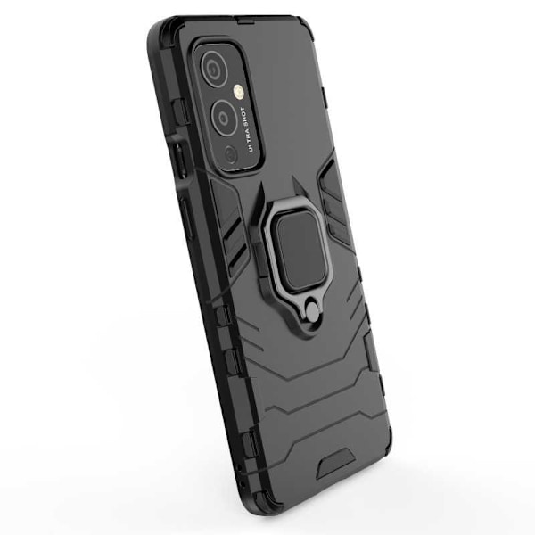 OnePlus 9 -iskunkestävä kotelo ThinArmor-renkaan pidikkeellä Black
