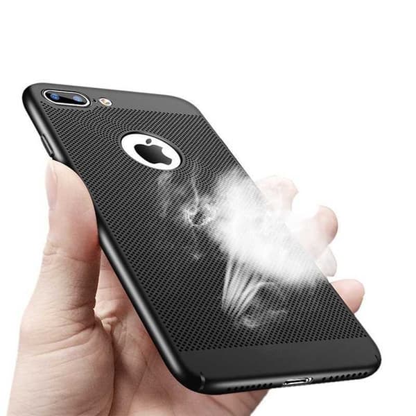 iPhone 8 Plus iskuja vaimentava Ultraohut kumipäällysteinen Case Breeze Svart
