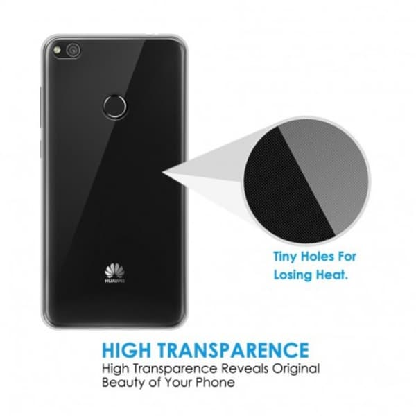 Honor 8 Lite Stötdämpande Silikon Skal Simple® Transparent