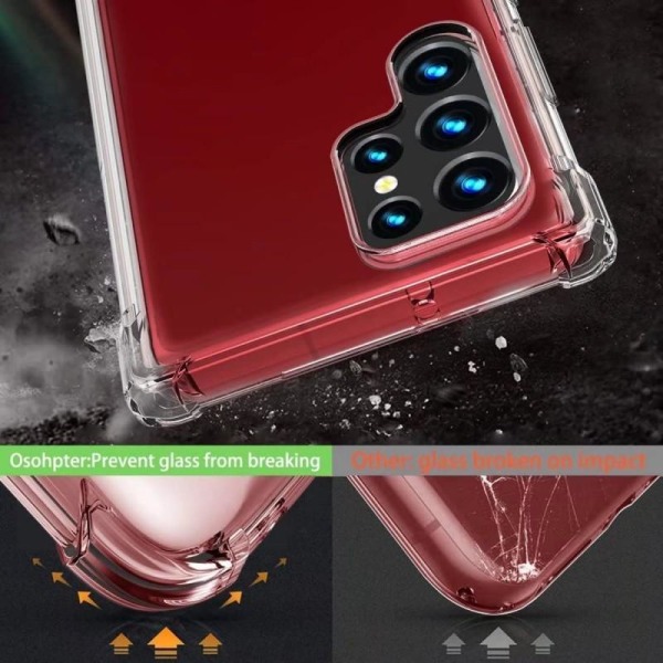 Samsung Note 20 Ultra Transparent Stötdämpande Skal MagSafe-Komp Transparent