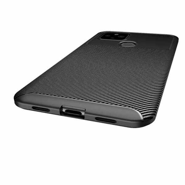 Google Pixel 4a 5G stødsikkert tyndt cover FullCarbon V4 Black