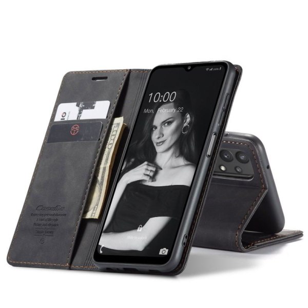 Samsung A33 5G Elegant Flip Cover CaseMe 3-RUMMET Black