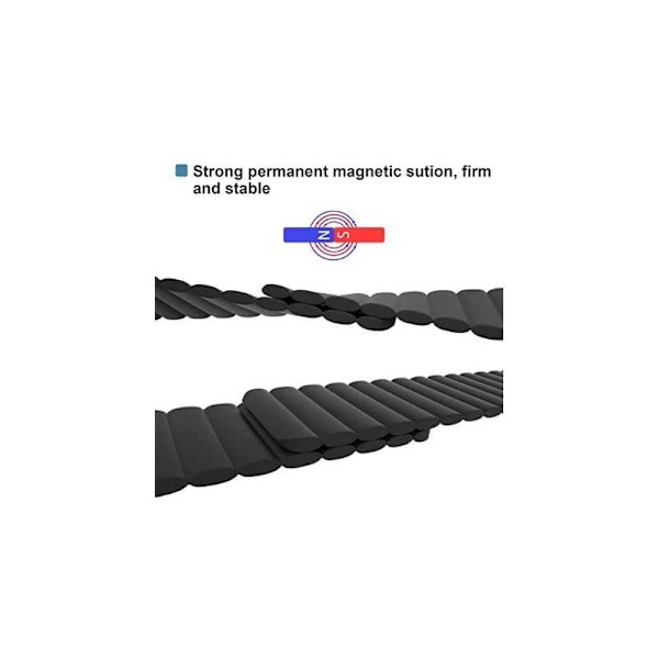 Universal Premium Klockarmband med Magnet Loopr - 22mm Svart