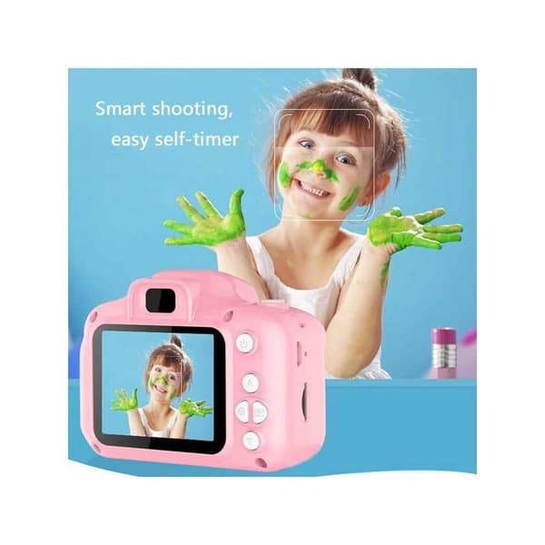 Kompakt Digital HD Kamera för Barn Rosa