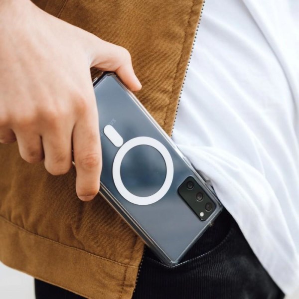 Samsung Note 20 gjennomsiktig støtdemperveske MagSafe-kompatibel Transparent