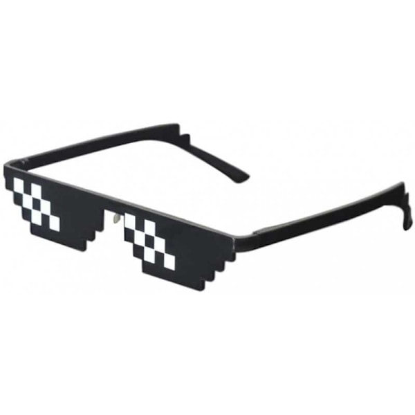 Thug Life Glasögon Pixelated Mosaic (12 Pixlar) Svart
