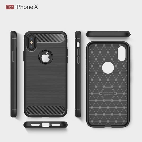 iPhone XR Stöttåligt Stötdämpande Skal SlimCarbon Vit