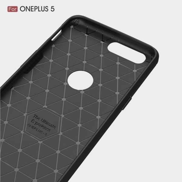 OnePlus 5T Iskunkestävä Iskunvaimennuskuori SlimCarbon Svart