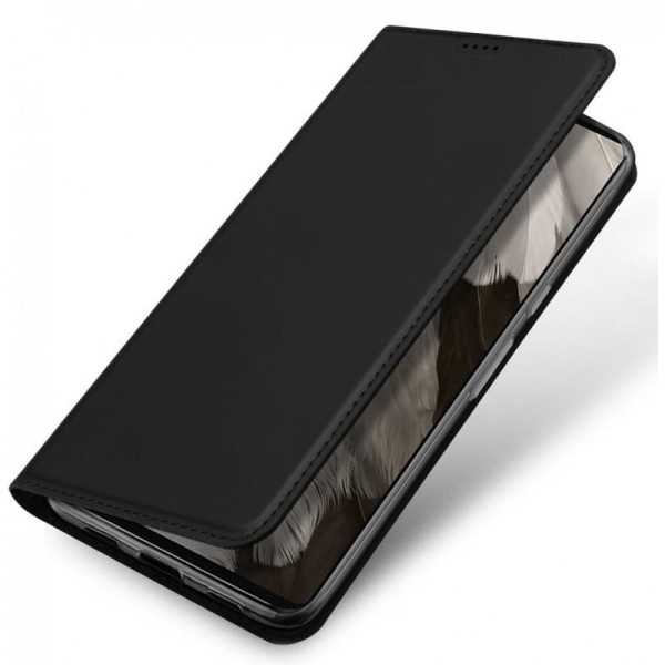 Google Pixel 7A Exclusive Flip Case Smooth-kortspor Black