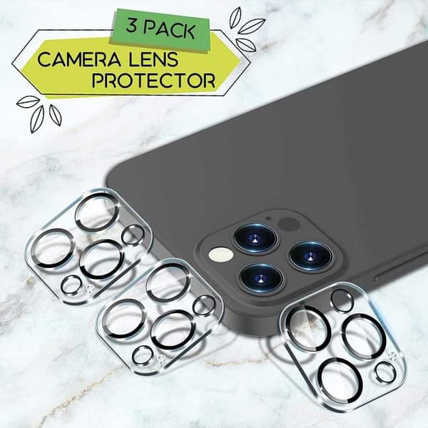 2-PACK iPhone 12 Pro Max Skydd Linsskydd Kameraskydd Transparent