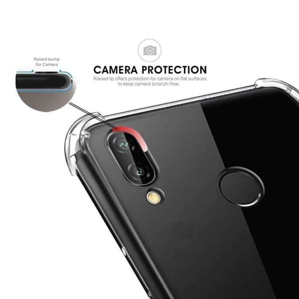 Samsung M20 iskuja vaimentava silikonikotelo Shockr Transparent