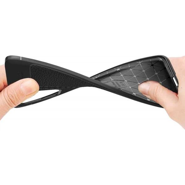 Samsung S20 Plus Stöttåligt & Stötdämpande Skal Lychee Svart