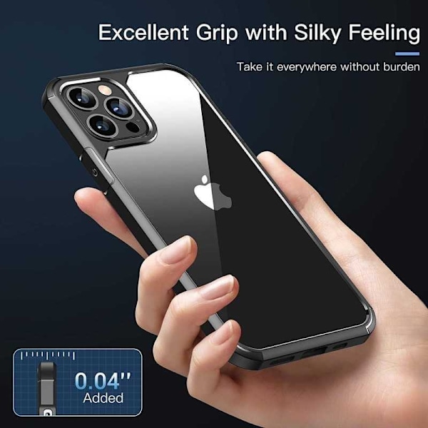 iPhone 13 Pro Max stødsikker etui Bulwark Transparent