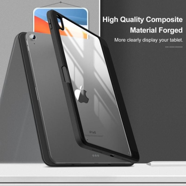 iPad Air 4 2020 / Air 5 2022 Stilfuldt etui Infiland Crystal Cas Black