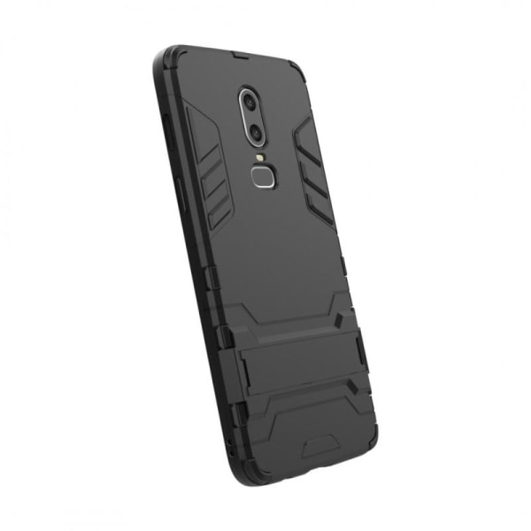 OnePlus 6 Iskunkestävä suojus jalustalla ThinArmorilla Svart