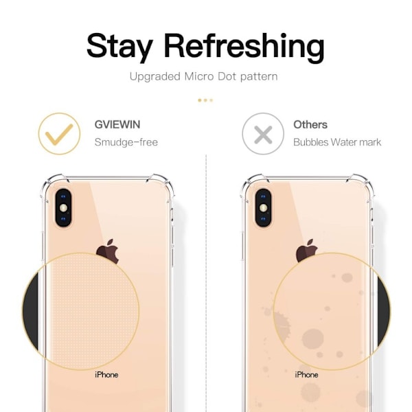 iPhone XS Max stødabsorberende silikone Shell Shockr Transparent