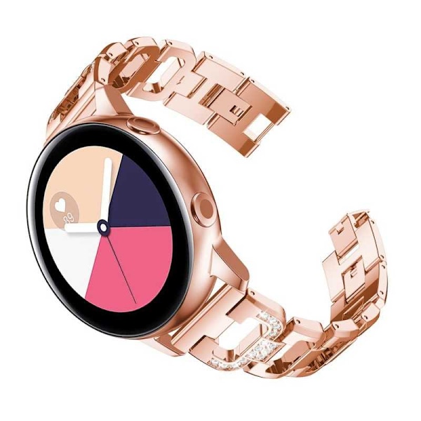 Tyylikäs Samsung Galaxy Watch 4 (40, 42, 44, 46 mm) tekojalokivirannekoru strassilla Svart