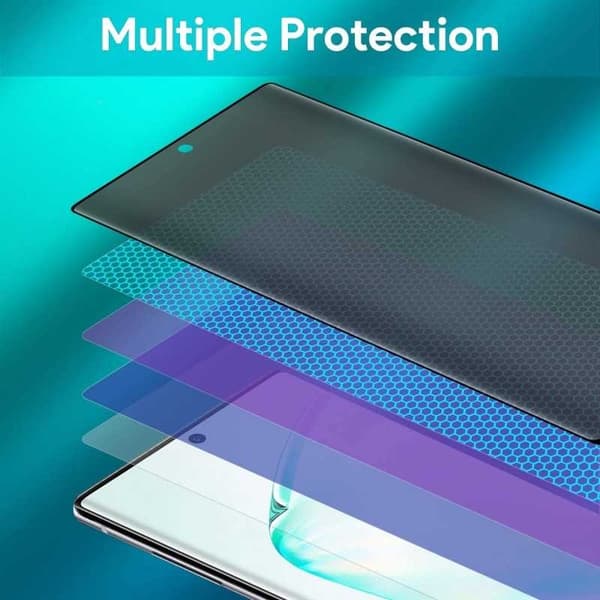 2-PACK Samsung Note 20 Privacy Härdat glas 0.26mm 2.5D 9H Transparent