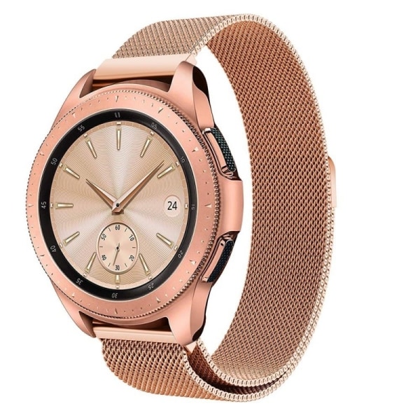 Samsung Galaxy Watch 42mm LTE Armbånd Milanese Loop Rose Gold Pink gold