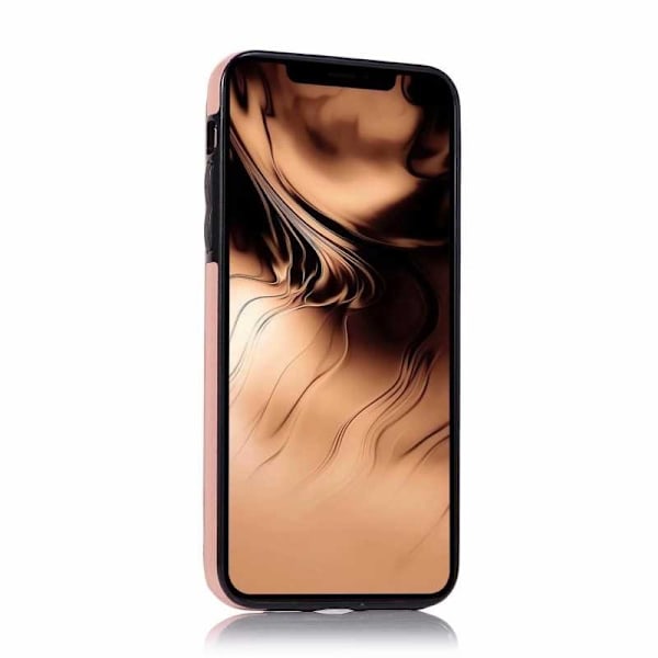 iPhone 11 Pro Max Stöttåligt Skal Korthållare 3-FACK Flippr V2 Rosa guld