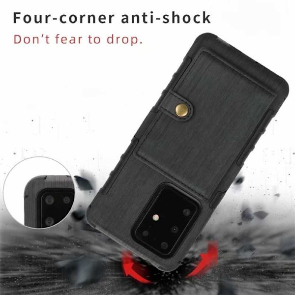 Samsung S20 Plus stødsikkert cover med kortslot 4-SLOT Streetwise V3 Black