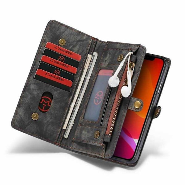 iPhone 11 Pro Plånboksfodral Multi-Slot 13-FACK Svart