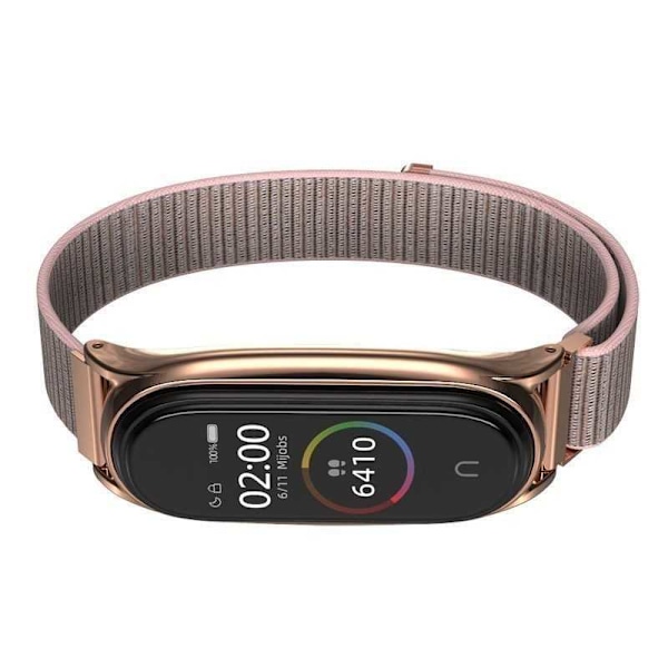 Urheilullinen käsivarsinauha Nylon Mi Band 6 / 5 / 4 / 3 Svart