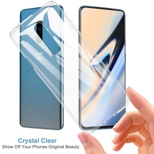 OnePlus 7 Pro Stöttåligt Genomskinligt Skal Simple Transparent