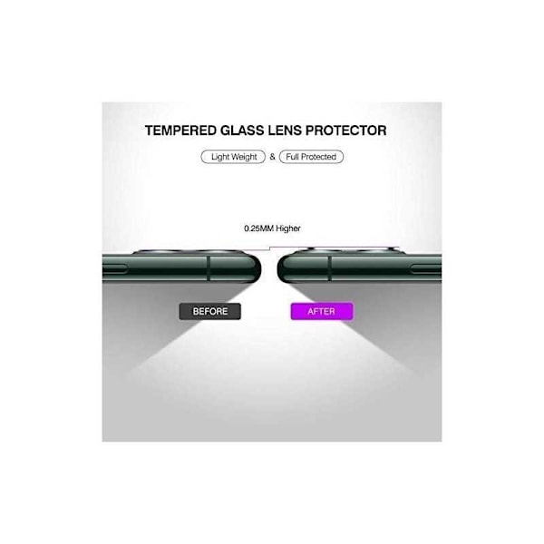 2-PACK Motorola Edge 20 Pro Protection Linssinsuojaus Kameran suojaus Transparent