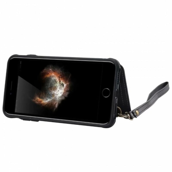 iPhone 8 Plus Multifunktionell Korthållare 5-FACK Winston Svart